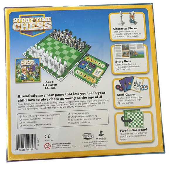 Story Time Chess 8+ Silly Stories 30+ Mini Games Read A Story/Learn Chess NEW - Picture 3 of 4